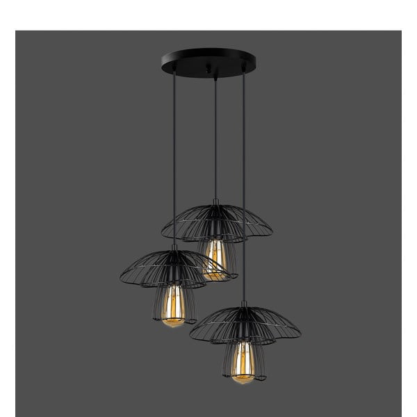 Czarna lampa wisząca Squid Lighting Root, wys. 117 cm-image-1