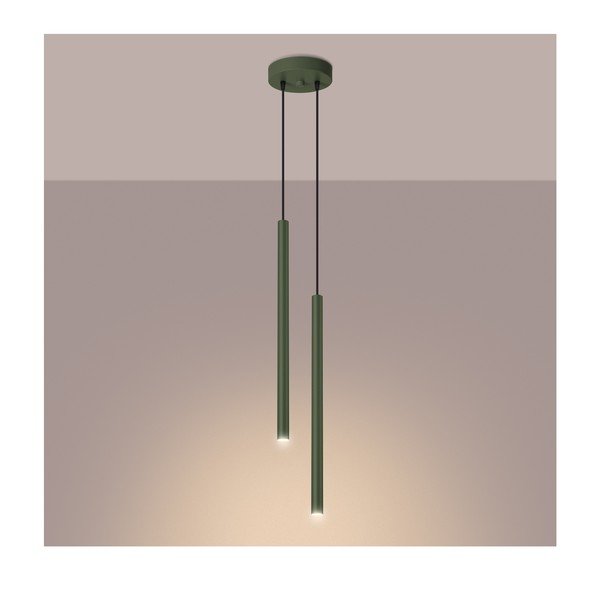 Zielona lampa wisząca ø 15 cm Fideus – Sollux-image-2