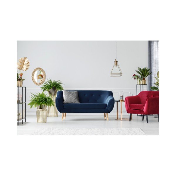 Ciemnoniebieska sofa 2-osobowa Mazzini Sofas Amelie-image-4