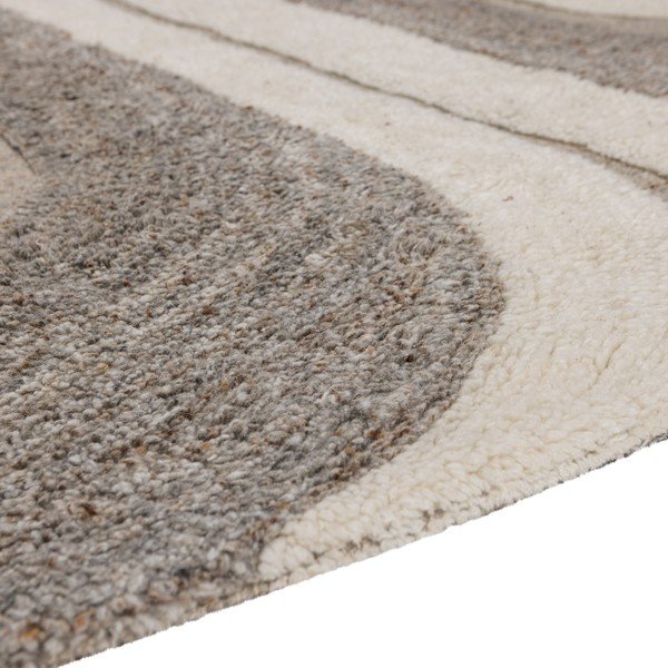 Szary/beżowy dywan z mieszanki wełny 170x240 cm Moro – WOOOD-image-4