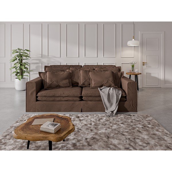 Ciemnobrązowa sofa 236 cm Nora – Ropez-image-1