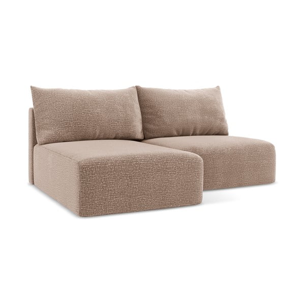 Jasnobrązowy rozkładany/ze schowkiem narożnik (lewostronny) Kalena – Makamii-image-1