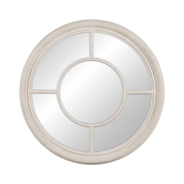 Lustro ścienne z drewnianą ramą ø 79 cm Paula – Ixia