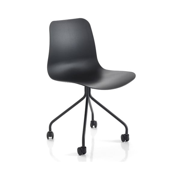 Czarne krzesło biurowe Tomasucci Ely