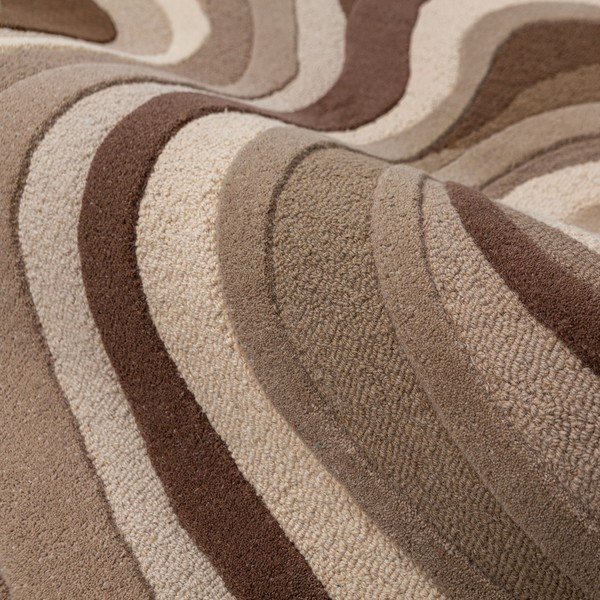 Brązowy/beżowy wełniany dywan tkany ręcznie 160x230 cm Envy Wool – Flair Rugs-image-4