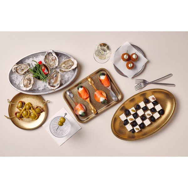 Taca do serwowania ze stali nierdzewnej 16x22 cm Serve – BonBistro-image-1