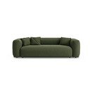 Zielona rozkładana sofa modułowa 264 cm Martina – Micadoni 