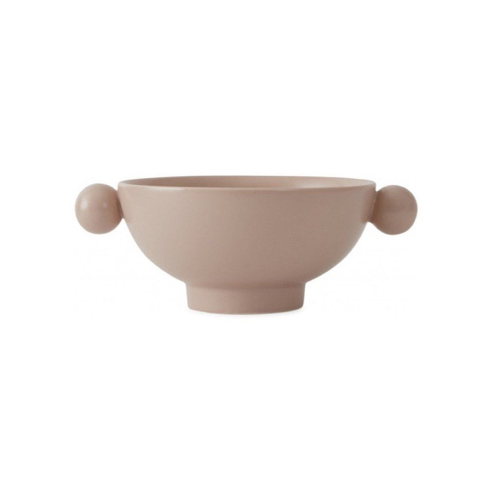Jasnoróżowa porcelanowa miska do serwowania Inka – OYOY Living Design