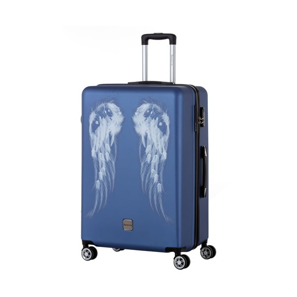 Niebieska walizka Berenice Wings, 107 l