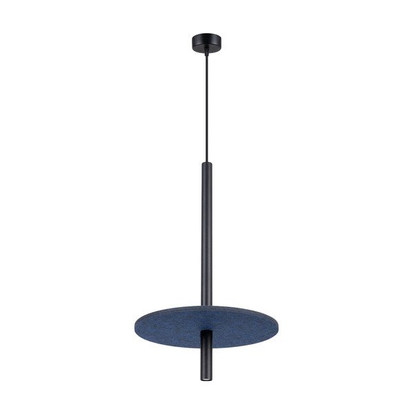 Ciemnoniebieska/beżowa metalowa lampa wisząca ø 30 cm Rilu – Sollux