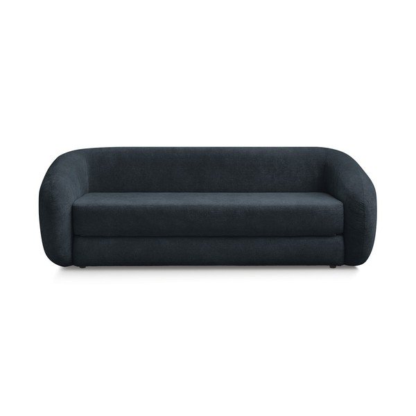 Ciemnoniebieska rozkładana sofa z tkaniny szenilowej 228 cm Neyo – Bobochic Paris