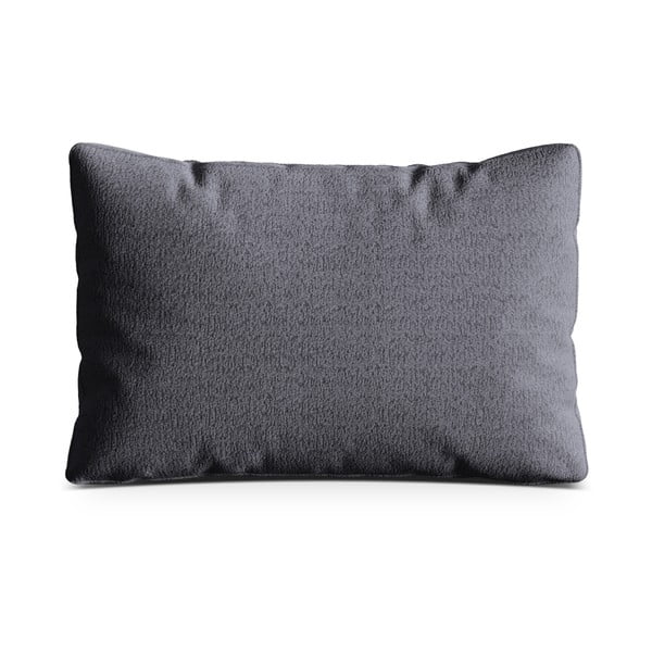 Ciemnoszara poduszka na sofę z materiału bouclé Kemi – Cosmopolitan Design