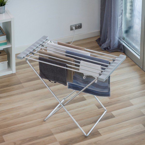 Szara składana elektryczna suszarka do bielizny InnovaGoods Clotheshorse-image-4