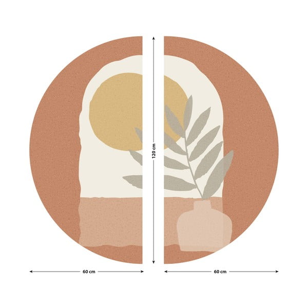 Naklejka na ścianę 120x120 cm Sunrise and Olive Branch – Ambiance-image-3