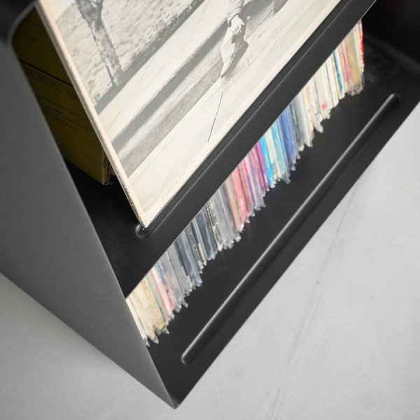 Czarny metalowy regał na kółkach 40x73x38 cm Tower – YAMAZAKI-image-4