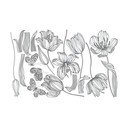 Komplet naklejek ściennych Ambiance Bright Tulips