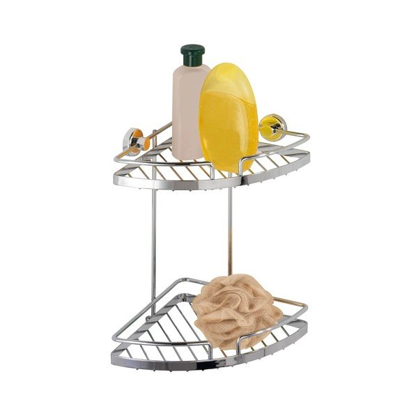 Samoprzyczepny narożny system półek na kosmetyki Wenko Power-Loc Sion