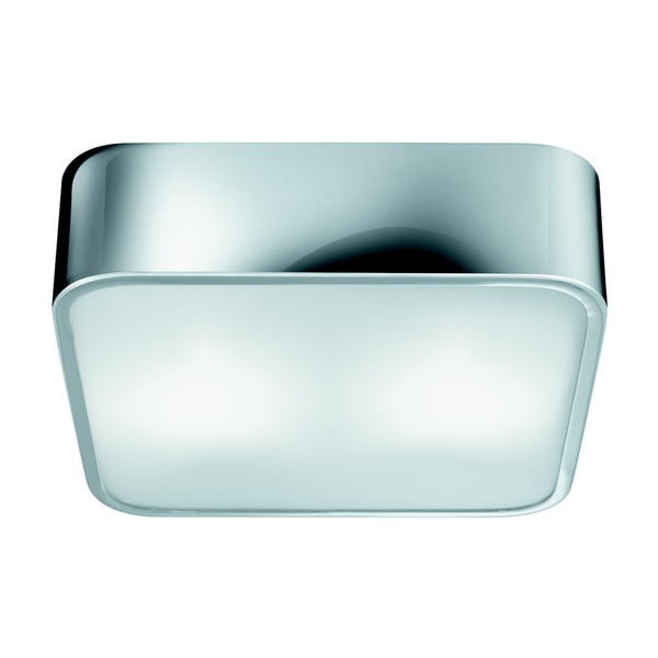 Lampa sufitowa Searchlight Flush, 25 cm, srebrna