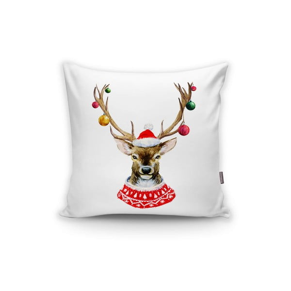 Zestaw 4 świątecznych poszewek na poduszki i bieżnika Minimalist Cushion Covers Christmas Ornaments-image-4