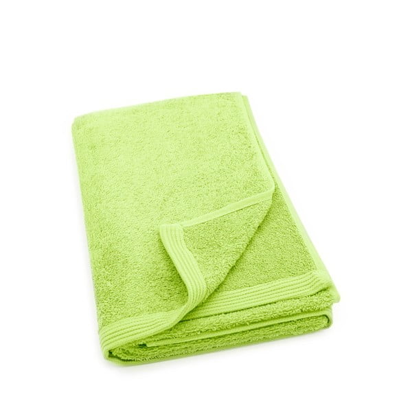 Zielony ręcznik kąpielowy Jalouse Maison Drap De Bain Citron Vert, 70x140 cm