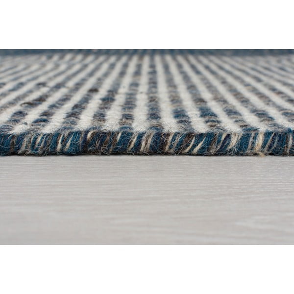 Niebieski wełniany chodnik Flair Rugs Anu, 60x200 cm-image-3