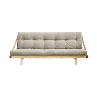 Sofa rozkładana z lnianym obiciem Karup Design Jump Natural/Linen