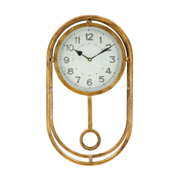 Zegar ścienny w złotym kolorze Mauro Ferretti Muro