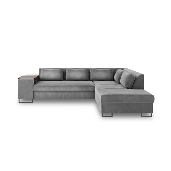 Szara rozkładana sofa prawostronna Cosmopolitan Design San Diego