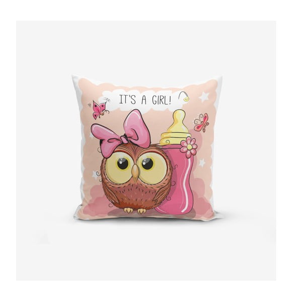 Dziecięca poszewka na poduszkę 43x43 cm Girl Owl – Mila Home