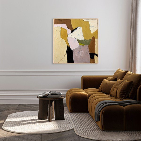 Ręcznie malowany obraz z ramą w zestawie/na płótnie 101x101 cm Featured – Malerifabrikken-image-1