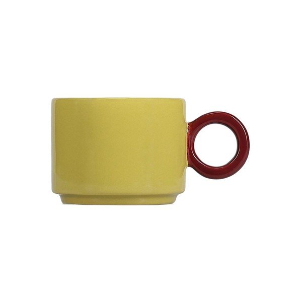 Musztardowy kamionkowy kubek 280 ml Lou – ONA