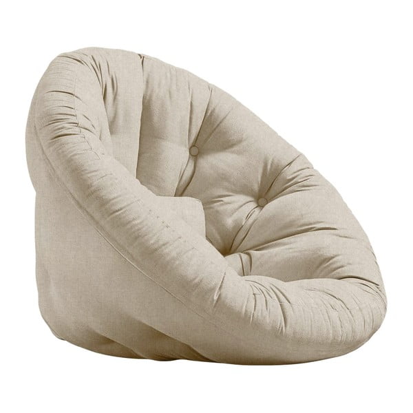 Rozkładany fotel z lnianym obiciem Karup Design Nest Linen