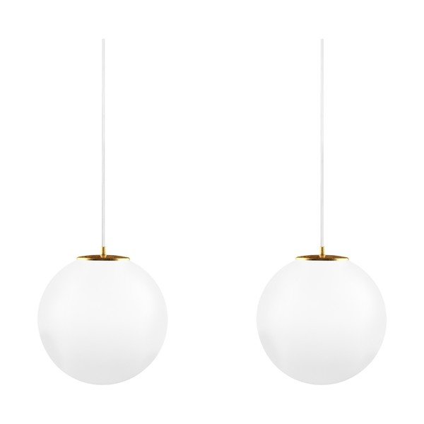 Lampa podwójna Tsuki L Elementary opal matte/gold/white/white-image-2
