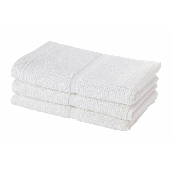 Biały ręcznik Aquanova Adagio, 30x50 cm
