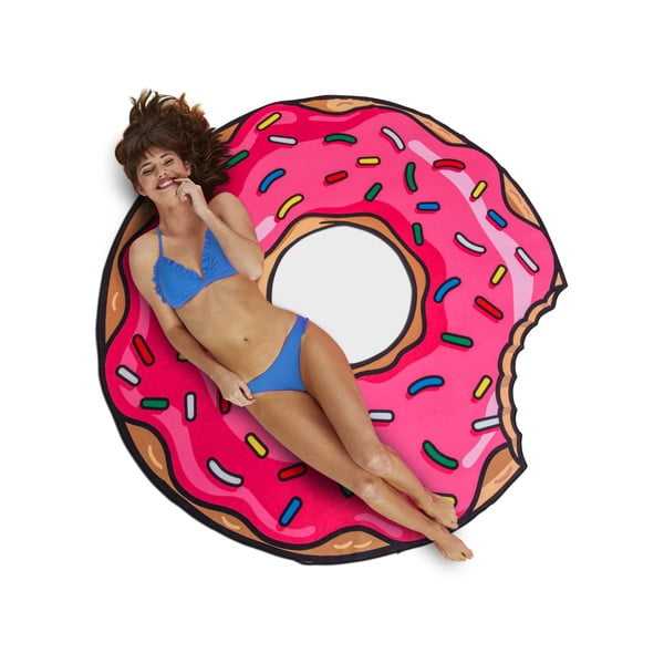 Koc plażowy w kształcie donuta Big Mouth Inc., ⌀ 152 cm