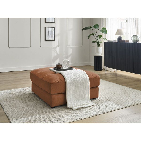 Pomarańczowy aksamitny podnóżek Sierra – Bobochic Paris-image-4