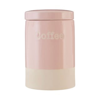Różowy pojemnik kamionkowy na kawę Premier Housewares, 616 ml