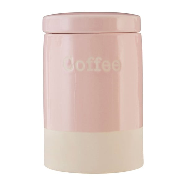 Różowy pojemnik kamionkowy na kawę Premier Housewares, 616 ml