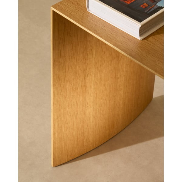 Stolik w dekorze dębu w jasnym naturalnym kolorze 45x90 cm Litto – Kave Home-image-2