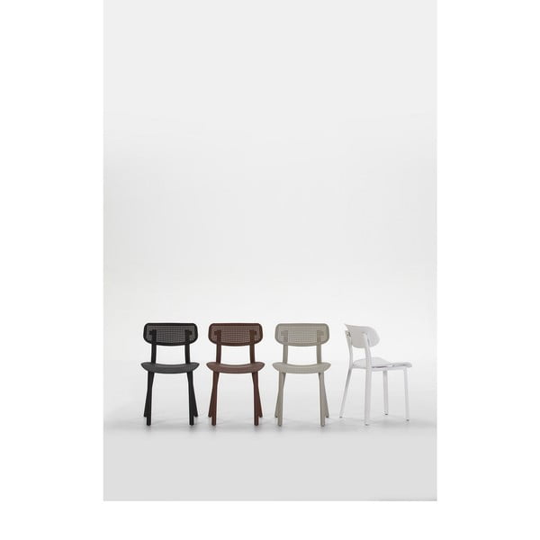 Zestaw 4 białych krzeseł do jadalni Marckeric Eleni-image-4