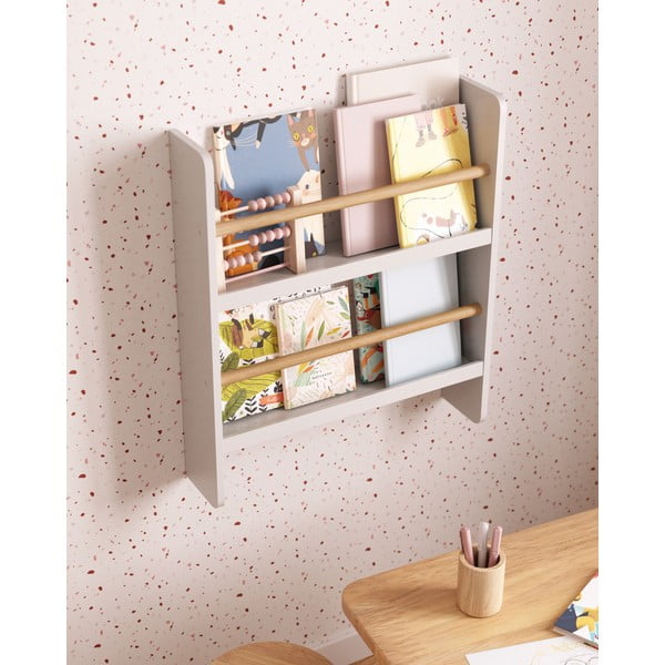 Biała wielopoziomowa półka dziecięca 50 cm Gopi – Kave Home-image-3