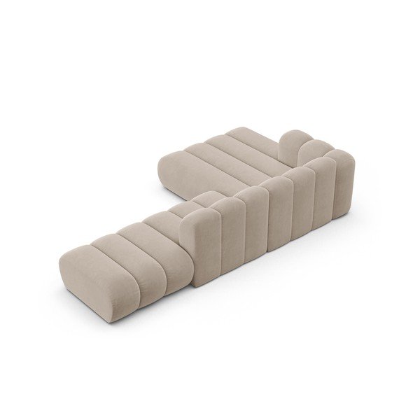 Beżowy narożnik (lewostronny) Lupine – Micadoni Home-image-3