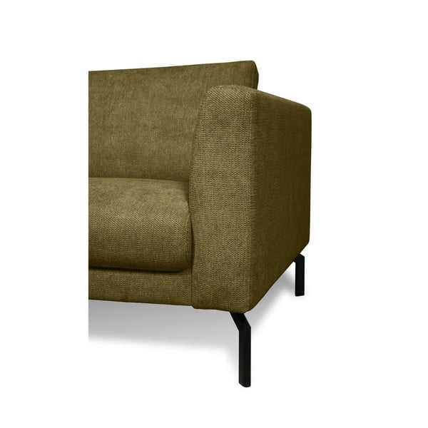 Musztardowa sofa 216 cm Gomero – Scandic-image-3