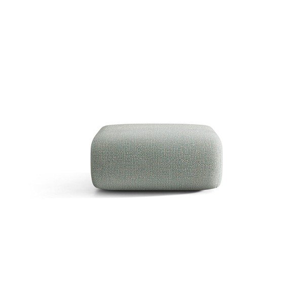 Niebieski puf z tkaniny szenilowej Neo – Micadoni -image-1