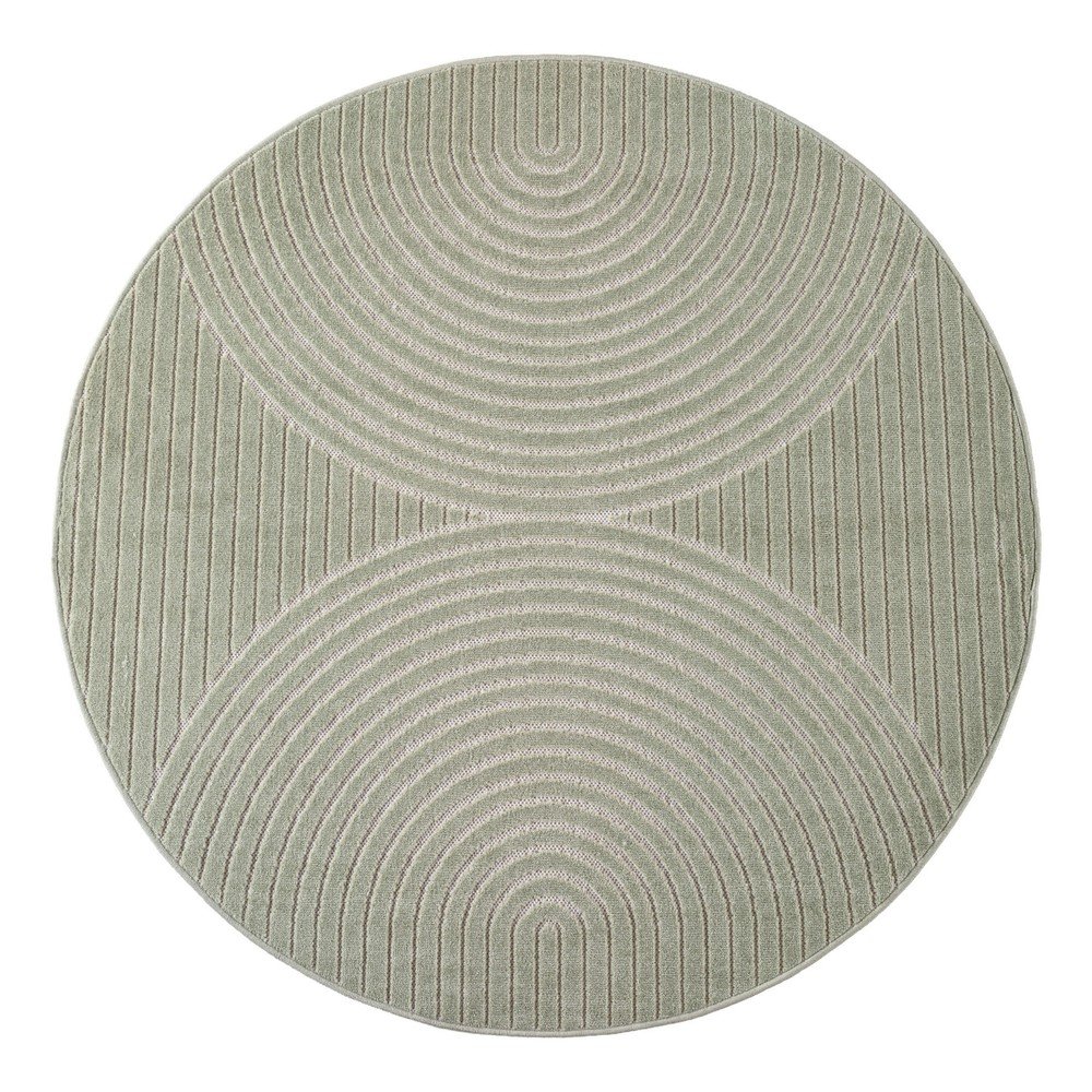 Zielony okrągły dywan odpowiedni na zewnątrz ø 160 cm Nova 1201 – Ayyildiz Carpets