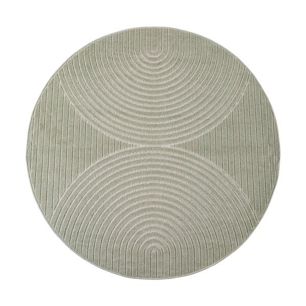 Zielony okrągły dywan odpowiedni na zewnątrz ø 160 cm Nova 1201 – Ayyildiz Carpets