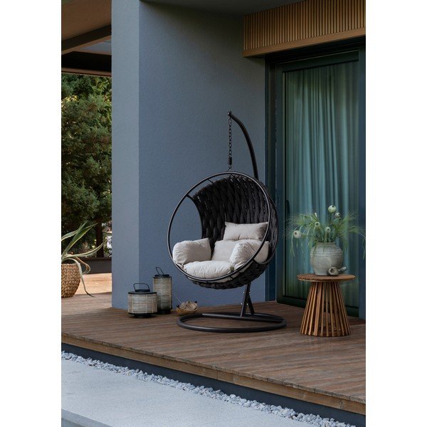 Okrągły stolik ogrodowy z litego drewna akacjowego ø 50 cm Rodano – Bizzotto-image-2