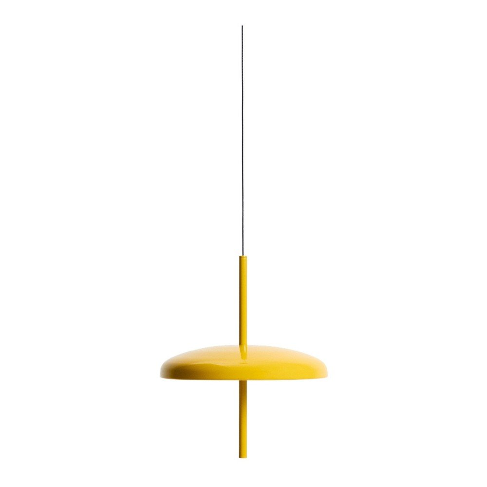 Żółta lampa wisząca LED ze ściemniaczem z metalowym kloszem ø 16 cm Porte – Kave Home