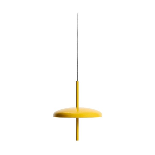 Żółta lampa wisząca LED ze ściemniaczem z metalowym kloszem ø 16 cm Porte – Kave Home
