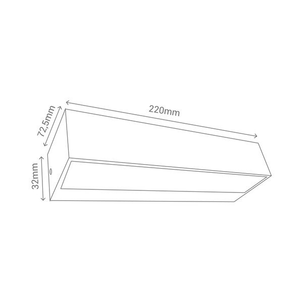Szary kinkiet SULION Tisa, 22x7,25 cm-image-1